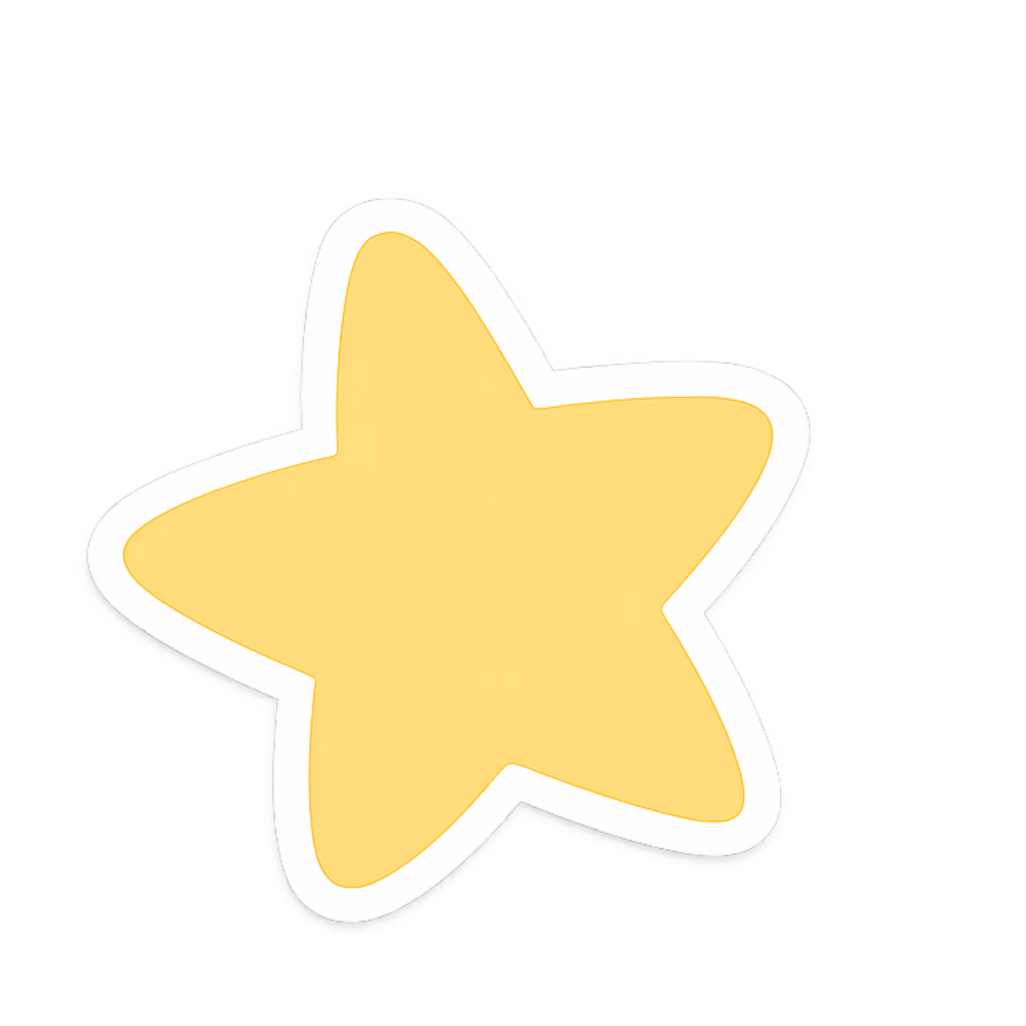 Yellow Star no marks